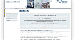 Desktop Screenshot of maedchen-technik.de